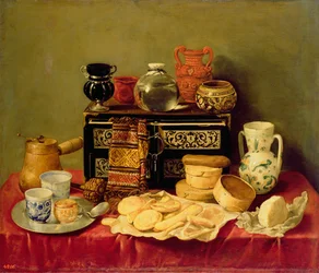 Stilleben med ibenholt kiste, 1652